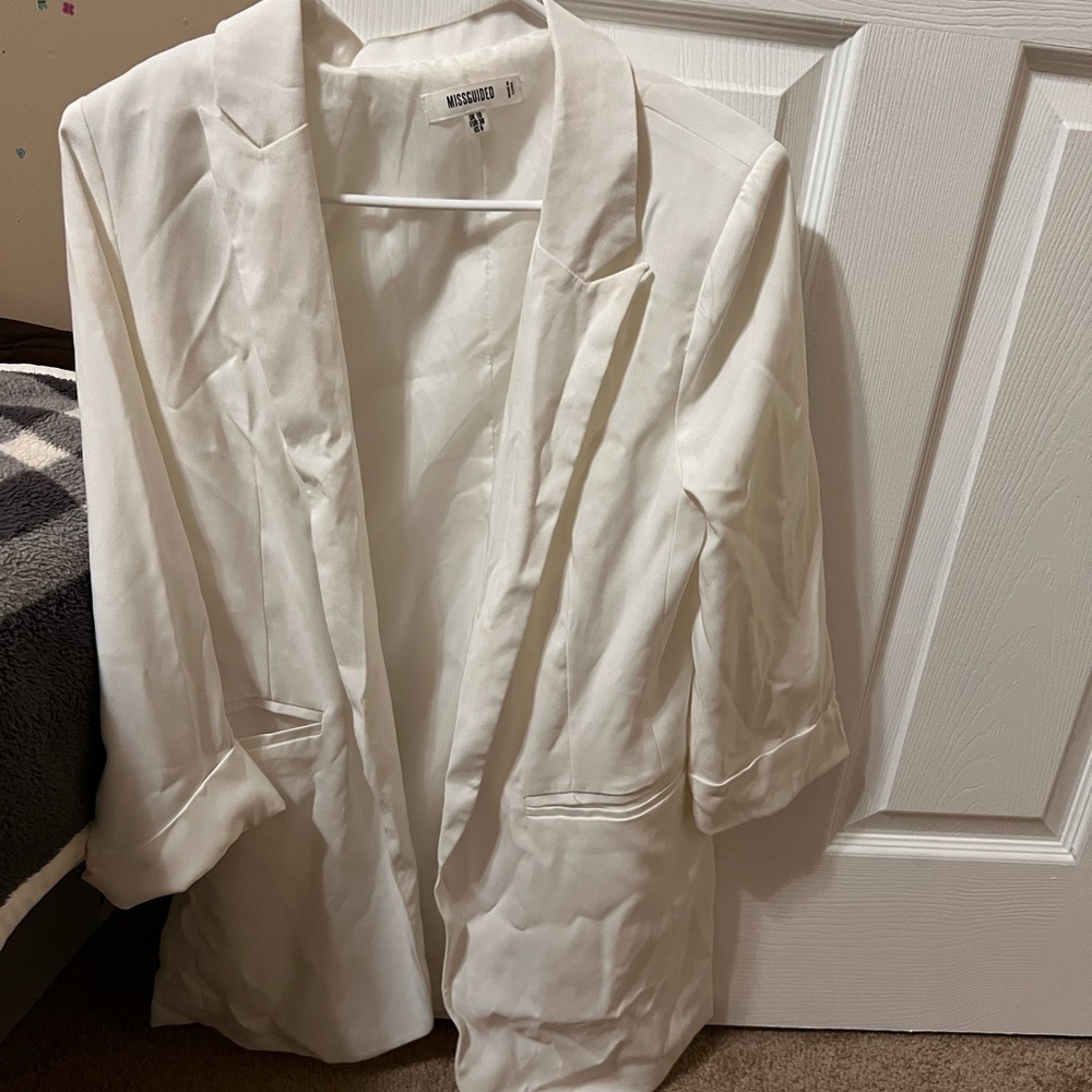 Misguided white blazer